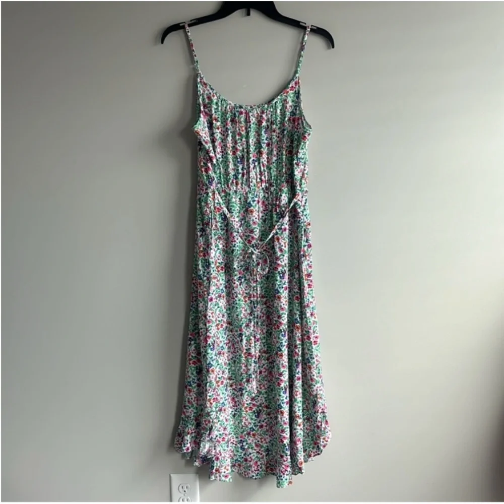 J. Crew Ruffle Floral Midi Dress - Picture 7 of 11